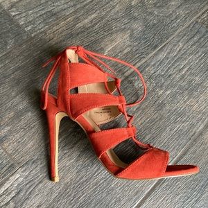 Charlotte Russe Spicy - Rust colored heels